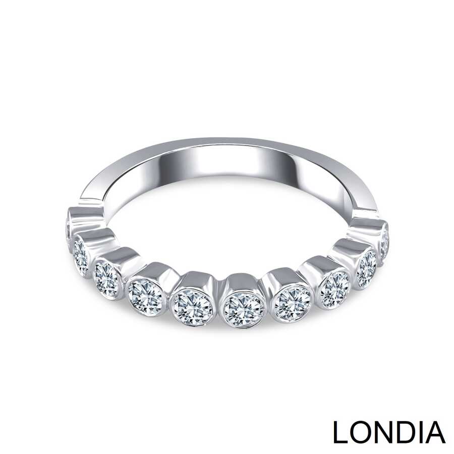 Three-Prong Diamond Semi-Eternity Ring | Ecksand
