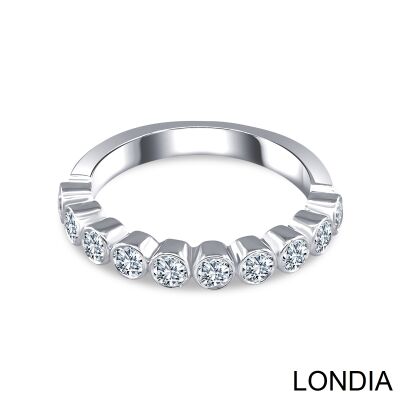 0.65 ct Eternity Wedding Band / Diamond Ring / 14K Solid Gold / Genuine Diamond Ring / Wedding Ring /Round Cut Brilliant Ring 1127236 - 2