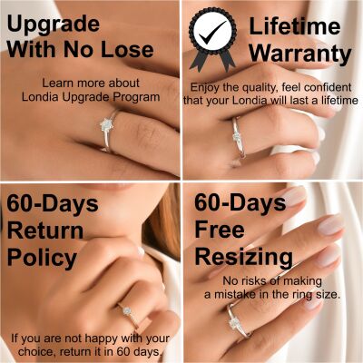 0.60 ct Half Eternity Wedding Ring / Diamond Ring / 14K Solid Gold / Genuine Diamond Ring / Wedding Ring /Round Cut Brilliant Ring / 1127315 - 5