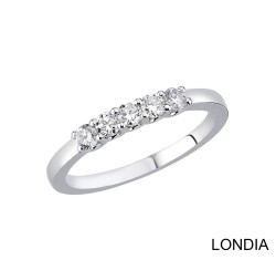 0.40 ct Londia Diamond 5 Stone Wedding Ring / 1135300 - 