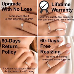 Londia Baguette Diamond Ring / Best Seller Engagement Ring /1134608 - 5
