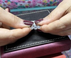 0.40 ct Londia Diamond Tria Ring / Wedding Ring / 1133636 - 3