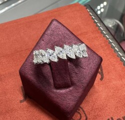4.70 ct Londia Diamond Marquise Cut Eternity Ring / Wedding Ring / 1133945 - 