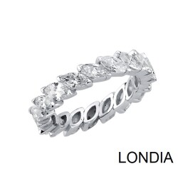 3 ct Londia Natural Diamond Marquise Cut Eternity Ring / Wedding Ring / 1133339 - 