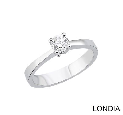 0.40 ct Natural Diamond Engagement Ring / F Color GIA Certificated /1135890 - 1