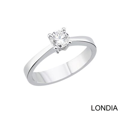 0.50 ct Natural Diamond Engagement Ring / F Color GIA Certificated / 1135891 - 1