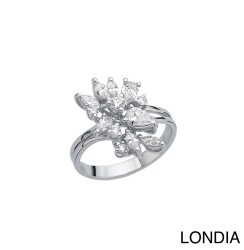 Londia Natural Marquise and Drop Cut Special Design Diamond Set / DS1137970 - 3