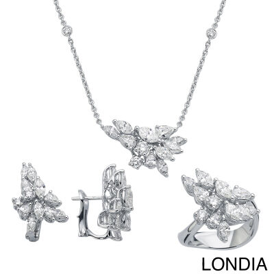 Londia Natural Marquise and Drop Cut Special Design Diamond Set / DS1138000 - 1