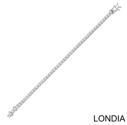 8 ct Londia Natural Diamond Tennis Bracelet / 1135728 - 3
