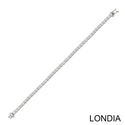 7 ct Londia Natural Diamond Tennis Bracelet / 1135873 - 3