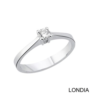 0.20 ct Diamond Minimalist Engagement Ring / 1135906 - 1