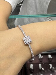 Natürlicher Diamant /Armband (0.75 Karat) Gold Design Armband / 1134068 - 2