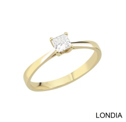 0.30 Karat Natürlicher Diamant Verlobungsring / F Seltenes Weiß / GIA Zertifiziert Ring / 1135771 - 