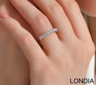 0.74 ct Wedding Ring / Half Tour Diamond Ring / Thin Eternity Band / Dainty Ring / Delicate Ring 1127310 - 3